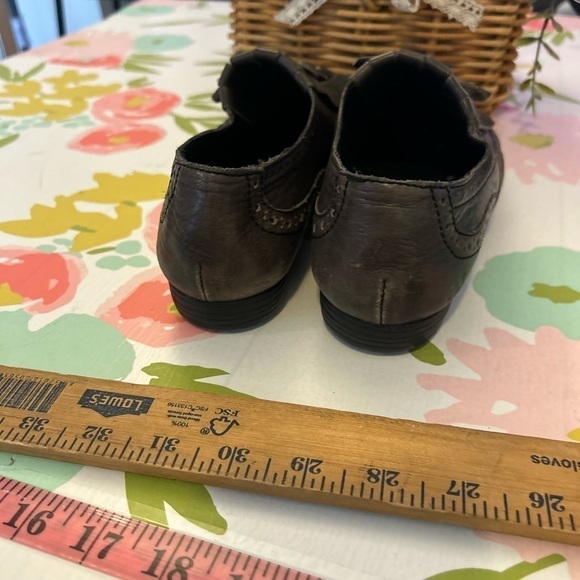 Born Brown Wingtip Tassel Fringe Kiltie Loafers Flats 8 1/2 - Picture 6 of 7